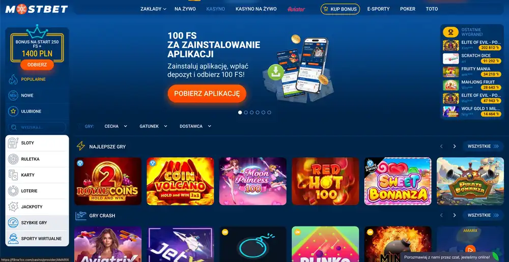 mostbet kod promocyjny
